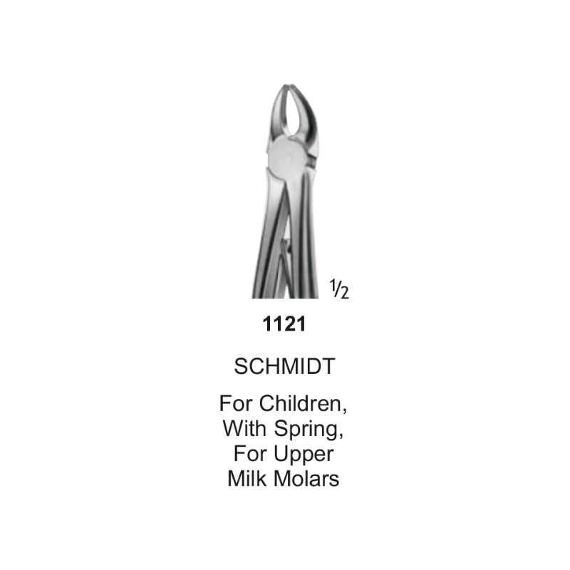 Tooth Forceps, for children, with spring, for upper milk molars (Schmidt) # 7