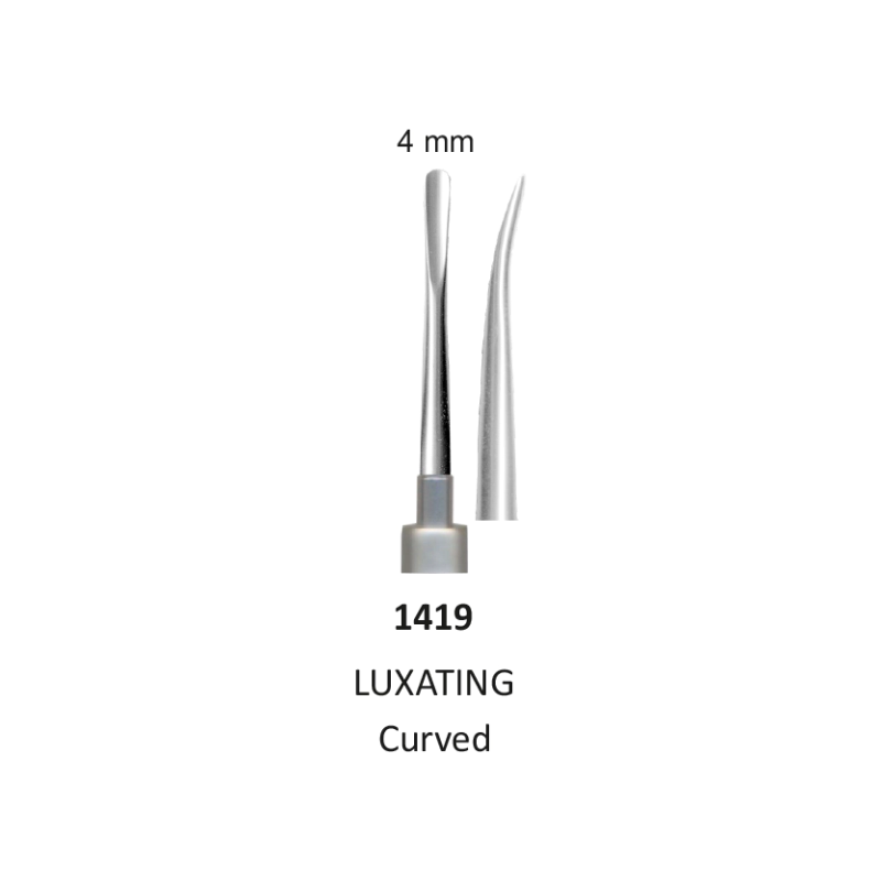 Tooth Elevator, Luxating Curved 4.0 mm