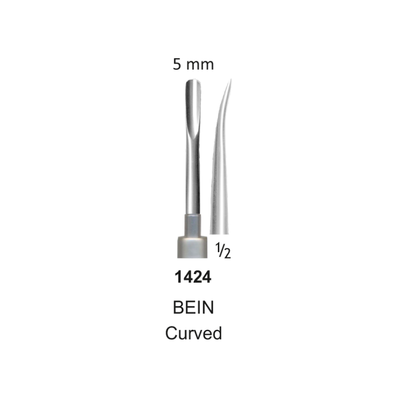 Tooth Elevator,Bein Curved, 5mm