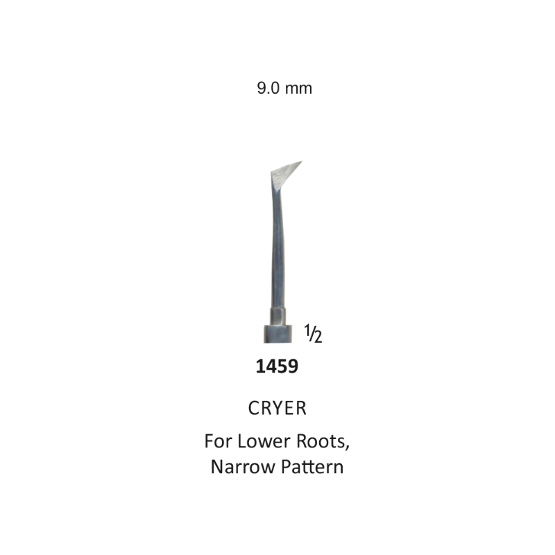 Tooth Elevator, CRYER For lower Roots, left, 9 mm