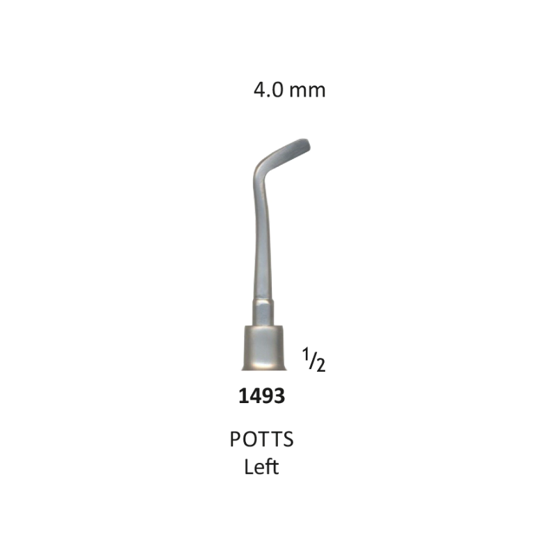 Tooth Elevator, Potts 4 mm Left