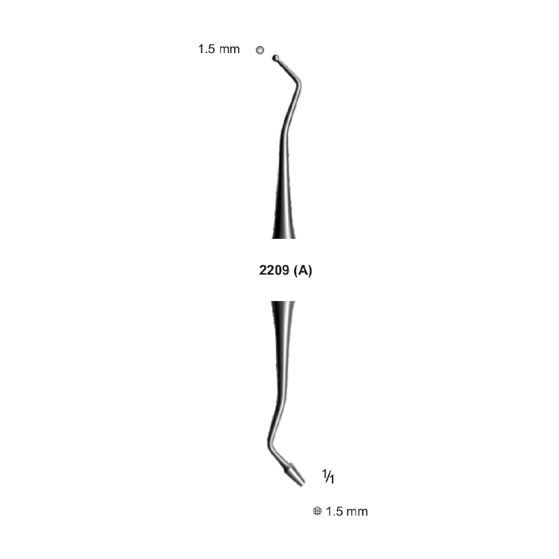 Burnisher-Plugger, 1.5 mm