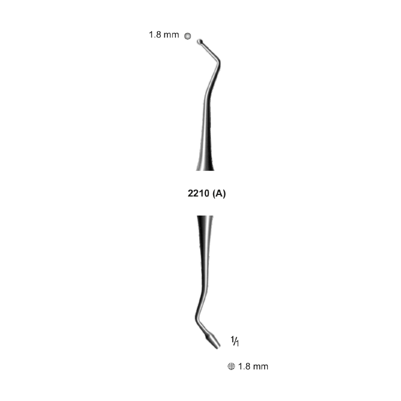 Burnisher-Plugger, 1.8 mm