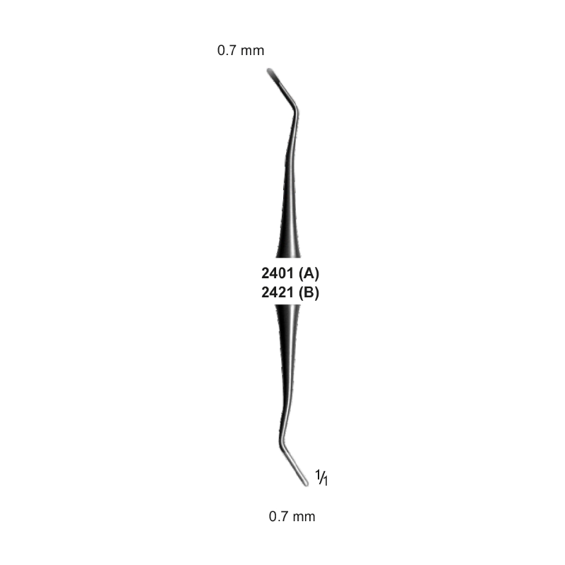EXCAVATOR, 0.7 - 0.7 mm, Hollow Handle