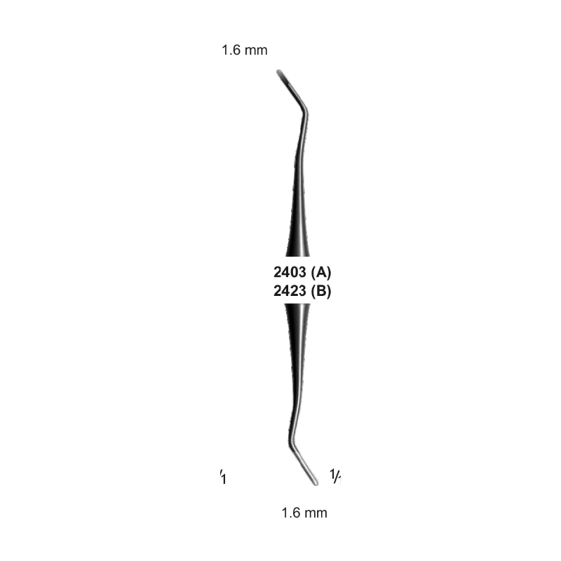 EXCAVATOR, 1.6 - 1.6 mm, Hollow Handle