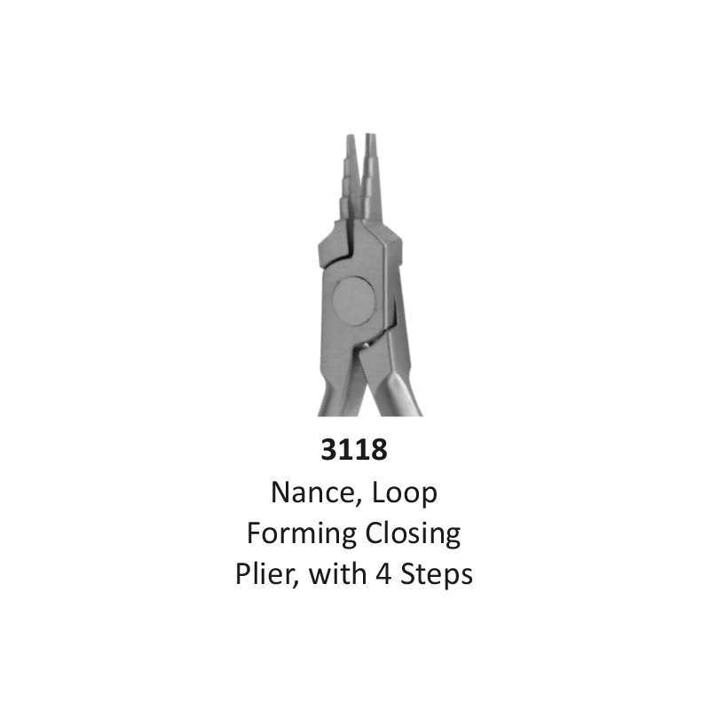 Plier, Nance, Loop Forming & Closing Plier, 4 Steps