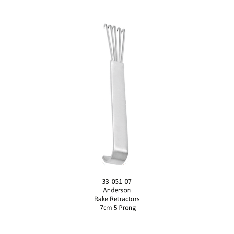 Anderson Rake Retractors 7 cm 5 Prong