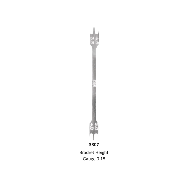 Dental Bracket Position Gauge, Bracket Height Gauge 0.18