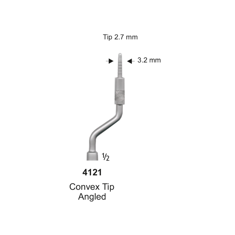 BONE SPREADER, Convex Tip Andled 2.7 - 3.2 mm