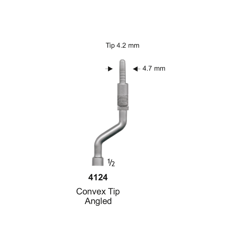 BONE SPREADER, Convex Tip Angled 4.2 - 4.7 mm