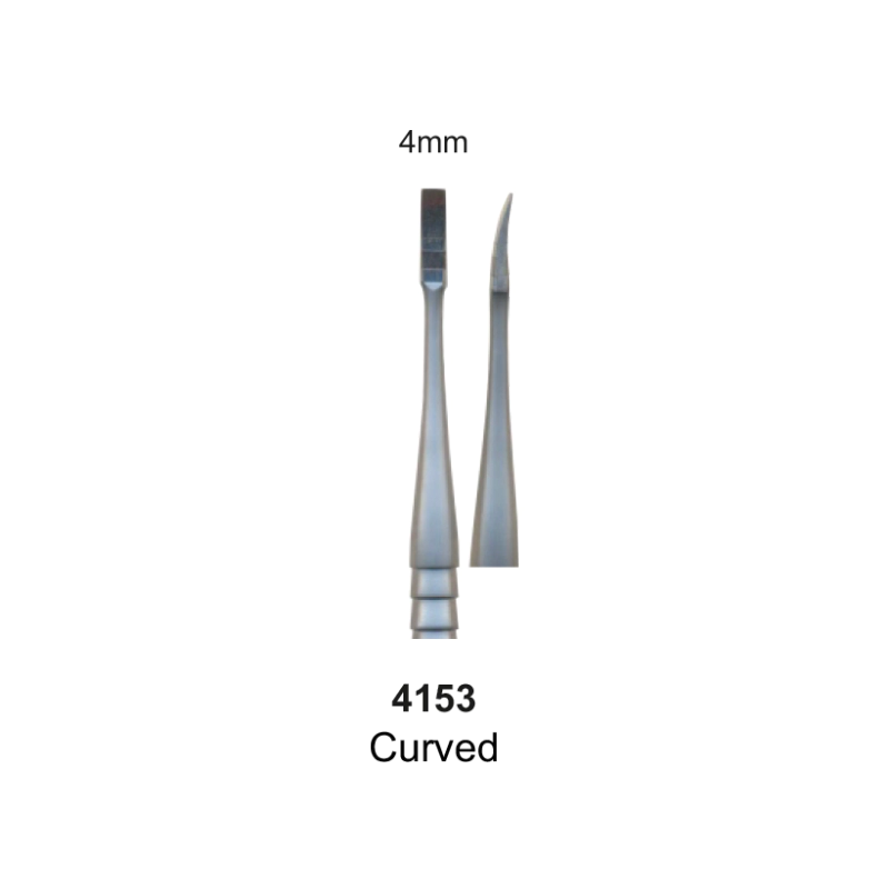OSTEOTOME, Bone split, curved, 4 mm