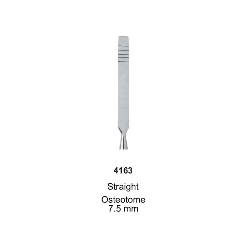 OSTEOTOME, straight, 8 mm, marking 7-10-13-15-18 mm