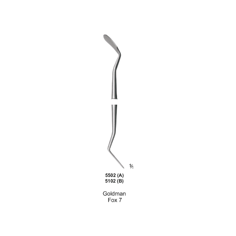 Periodontal Knife, Goldman-Fox, KGF-7, Octagon Handel