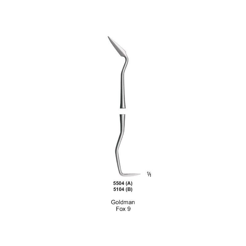 Periodontal Knife, Goldman-Fox, KGF-9, Octagon Handel