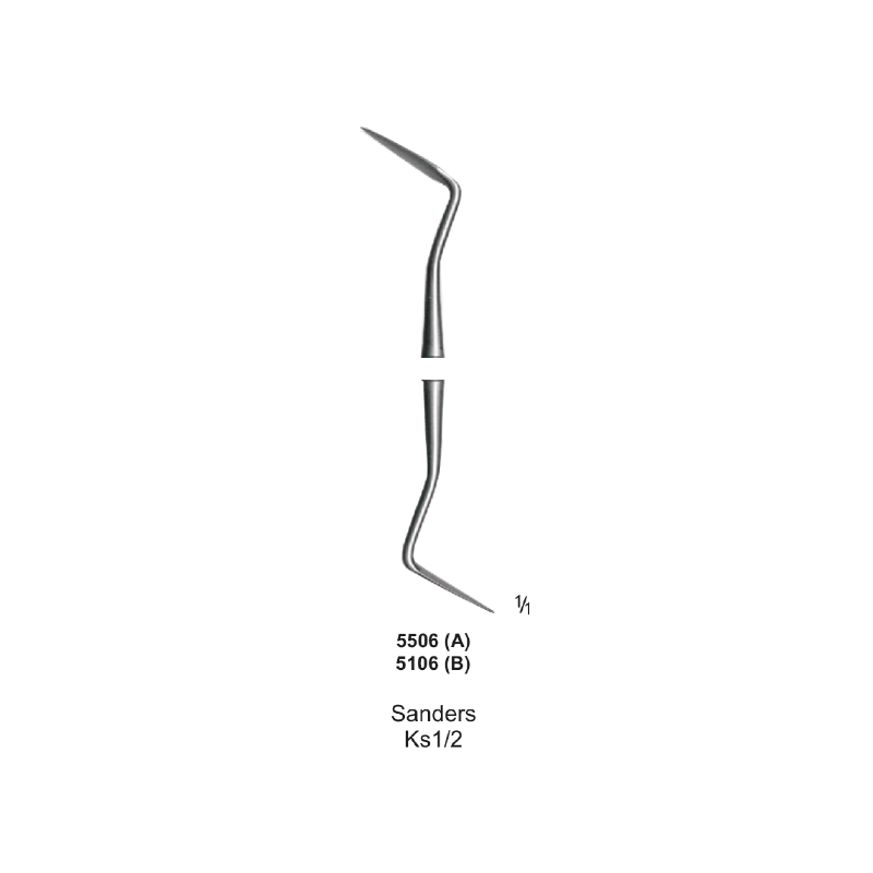 Periodontal Knife, Sanders Ks1/2, Hollow Handel