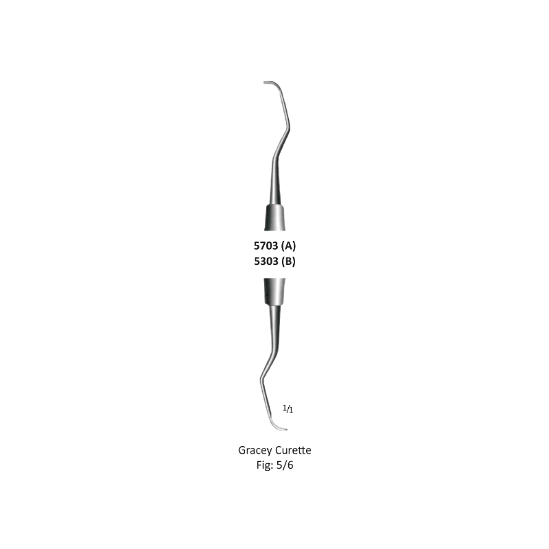 Gracey Standard Curette, 5/6, Octagon Handel