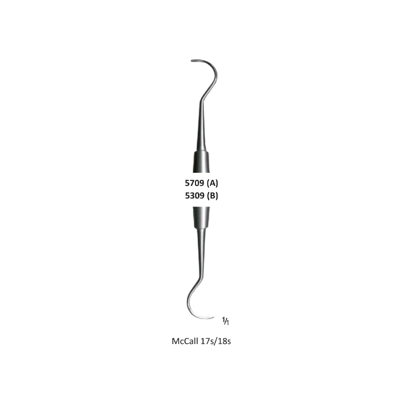 Periodontal Curette, McCALL 17/18S Octagon Handel