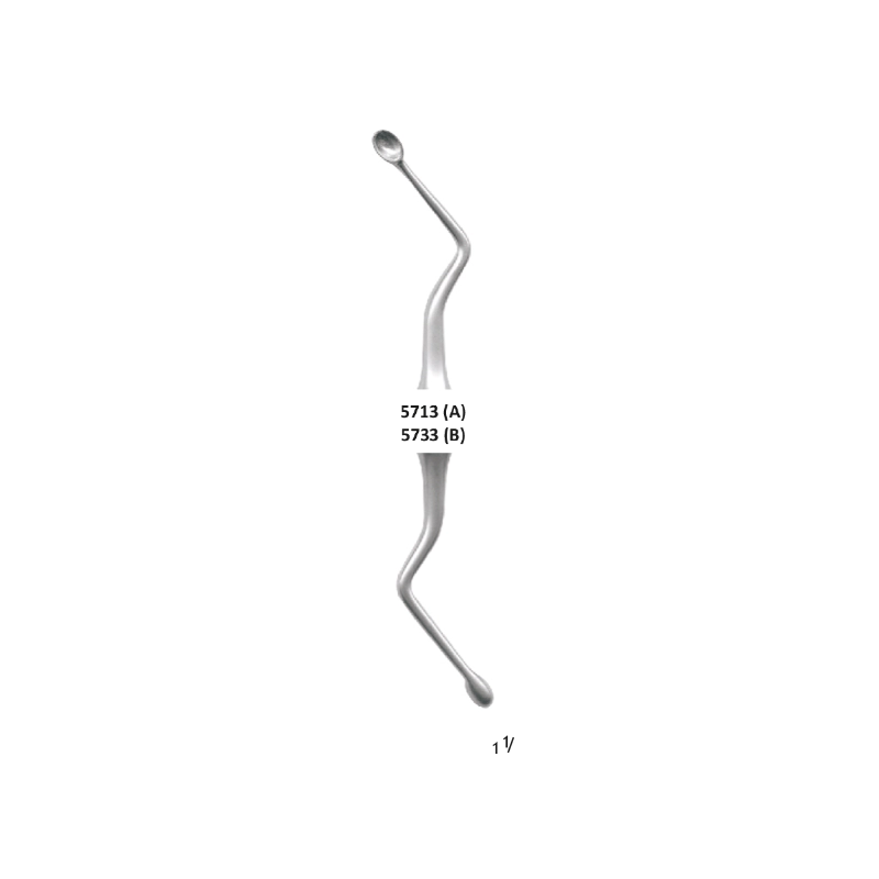 Currete, Spoon Shaped, 2-4, Hollow Handel