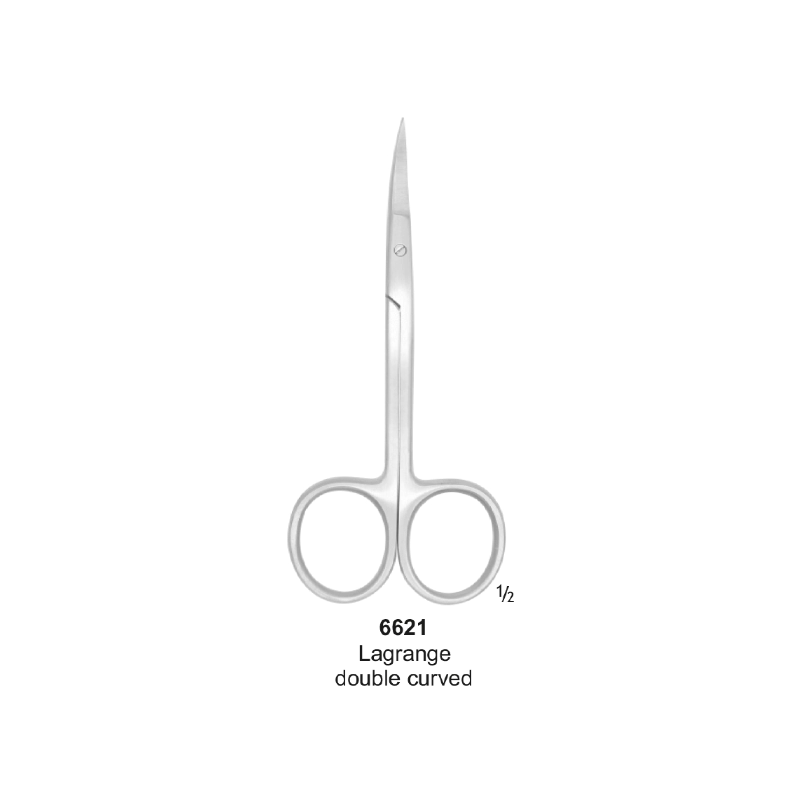 Lagrange Scissor, S-Shape, 11.5 cm, One Blade Serrated
