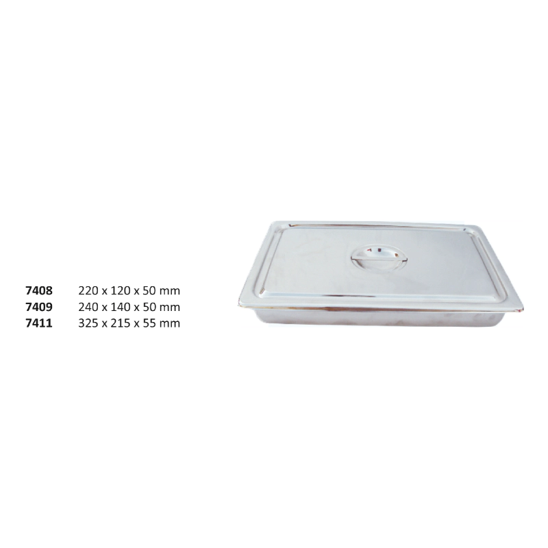 Instruments Tray, Dish with LID 325 X 215 X 55 MM