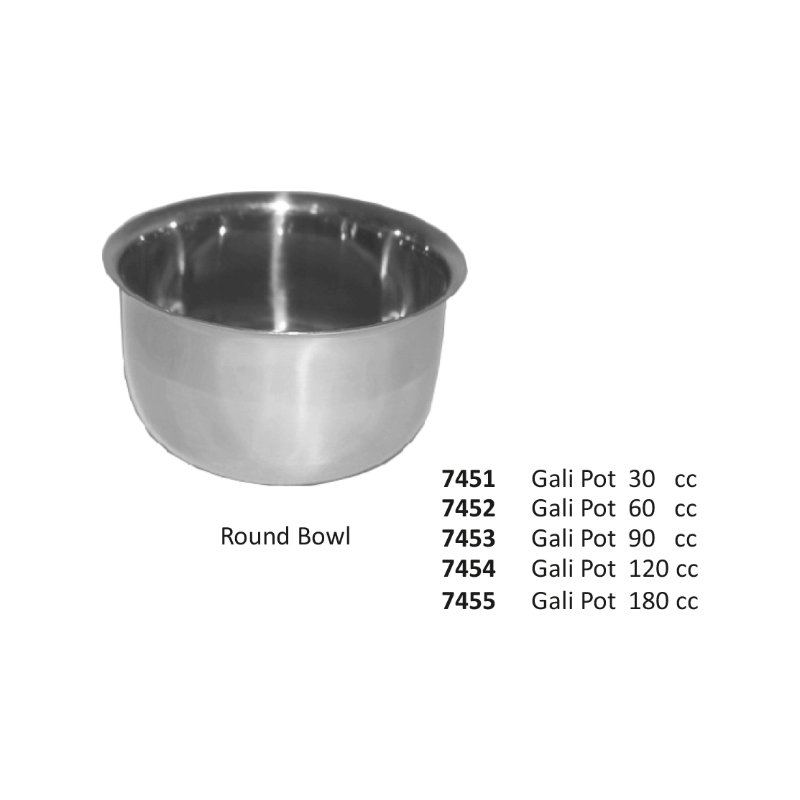 Round Bowl, GALI POT 180 cc